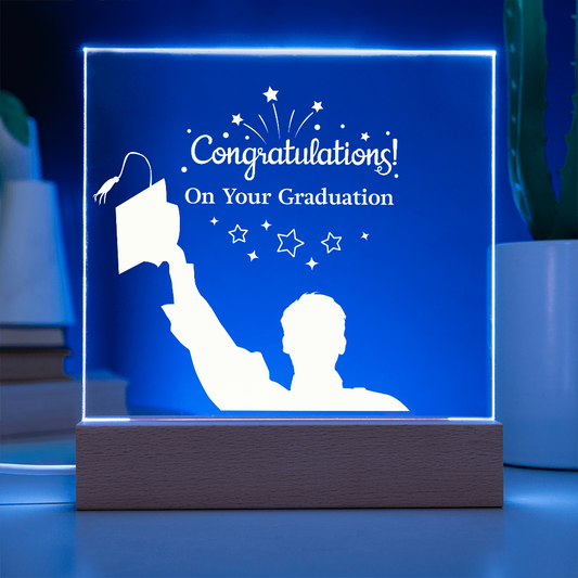 Congratulations Graduate - LED Acrylic Plaque