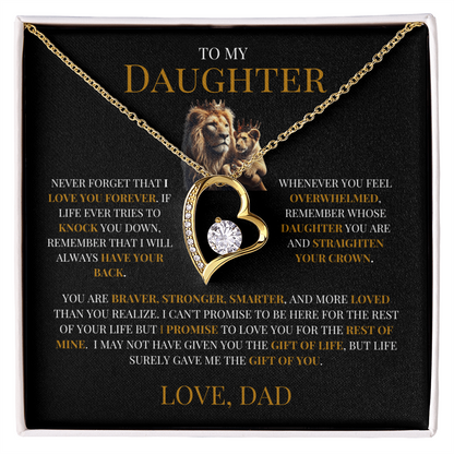 To My Daughter "Eternal Love Necklace" - THE GIFT GIVER