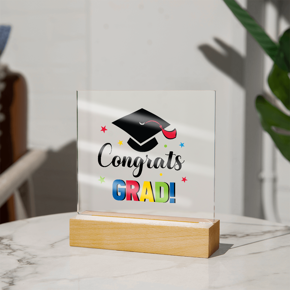 Congrats Grad - LED Acrylic Plaque