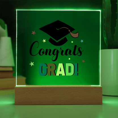 Congrats Grad - LED Acrylic Plaque