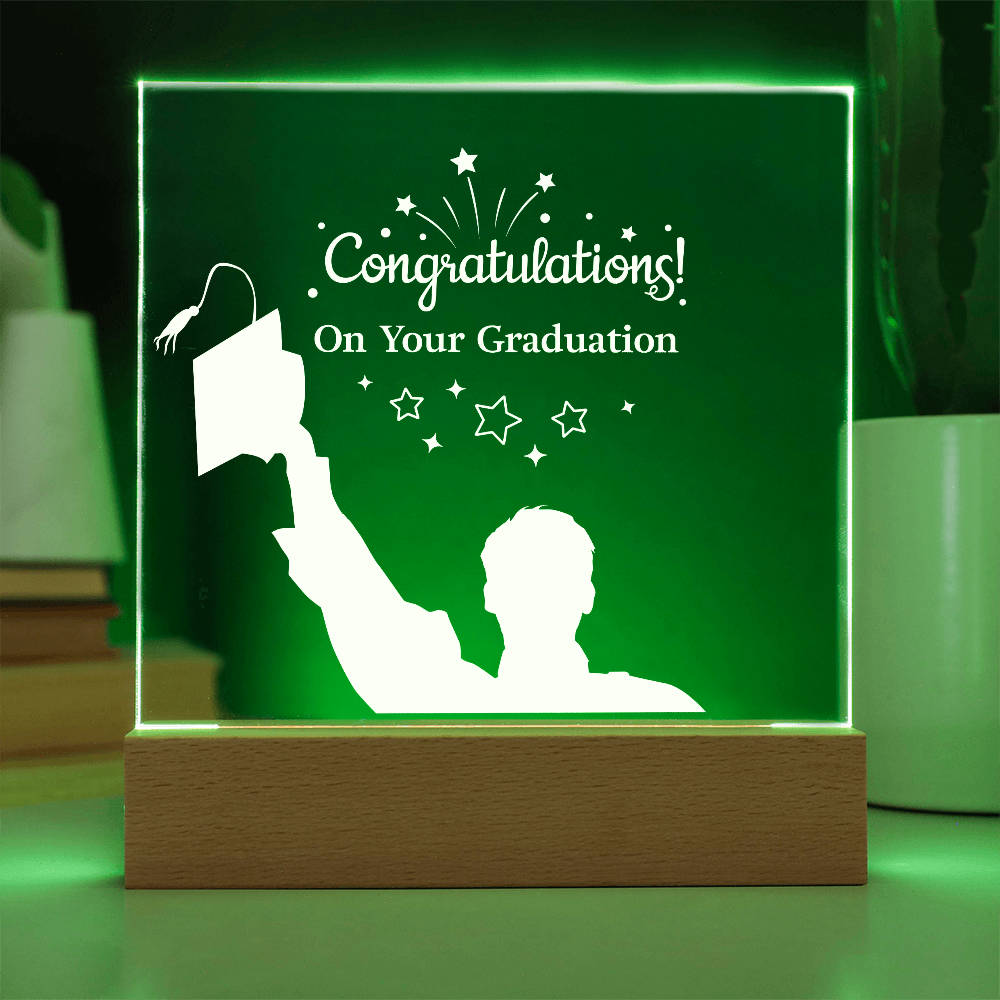 Congratulations Graduate - LED Acrylic Plaque