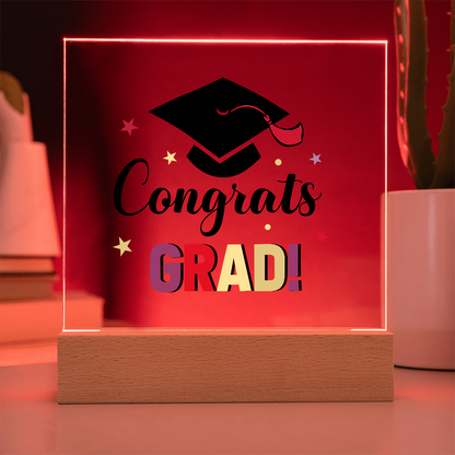 Congrats Grad - LED Acrylic Plaque