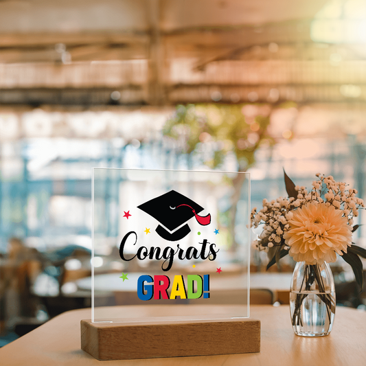 Congrats Grad - LED Acrylic Plaque