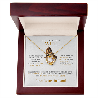 Gift for Wife – Timeless Love Heart Necklace w/ Message Card - GiftGiver