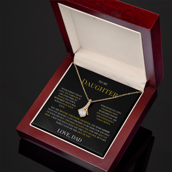 Forever My Daughter, Love Dad Necklace - Perfect for All Occasions