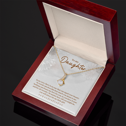 Gift for Daughter – Heart Necklace w/ Card – GiftGiver