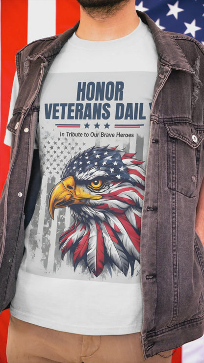 Patriotic Tee Shirt, Veteran Tribute Unisex Shirt, Military Appreciation T-Shirt, Honor Our Troops Top, USA Flag Tee, Independence Day
