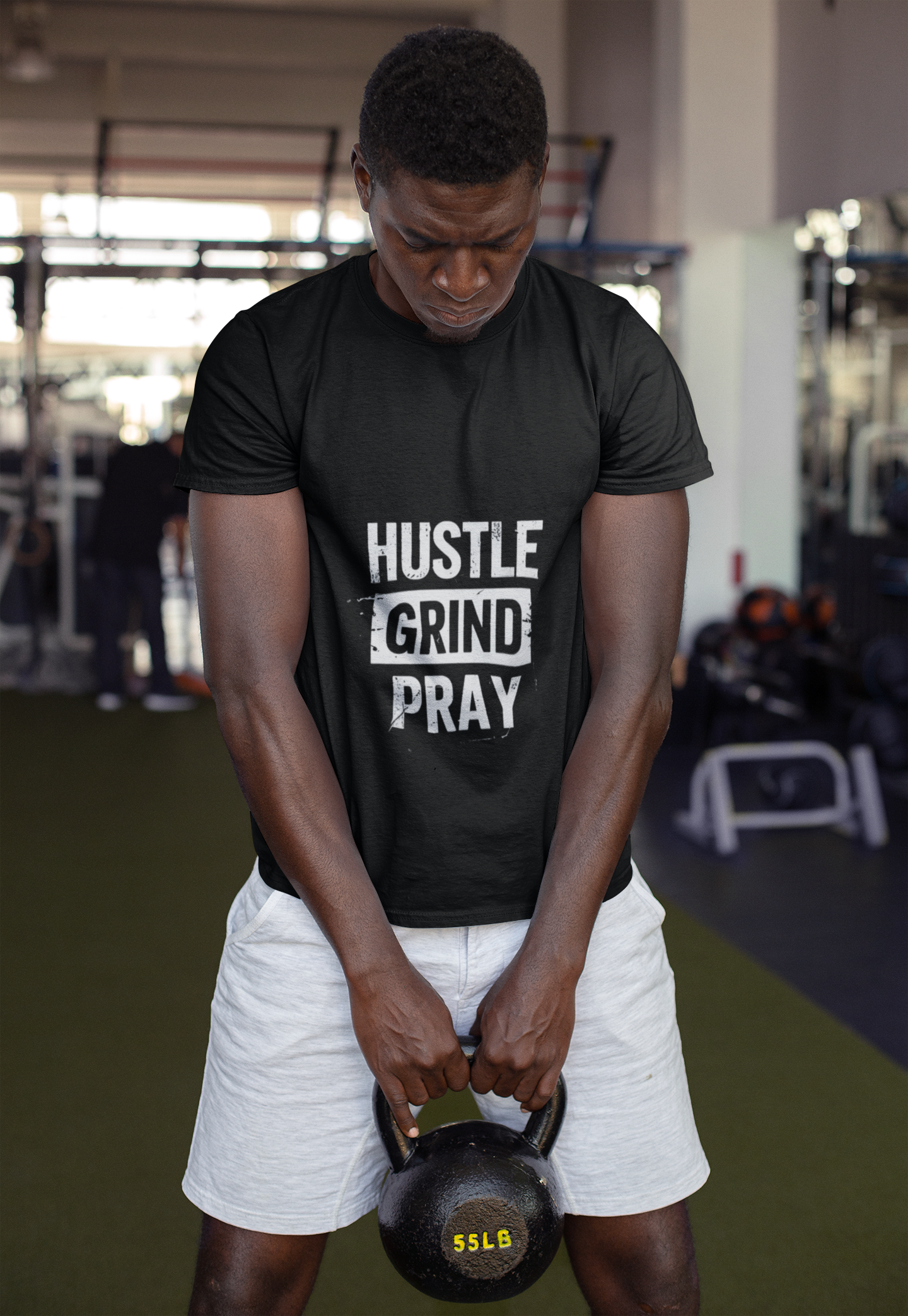 Hustle Grind Pray Motivational T-Shirt, Inspirational Tee, Positive Vibes Shirt, Unisex Graphic Top, Work From Home Clothing