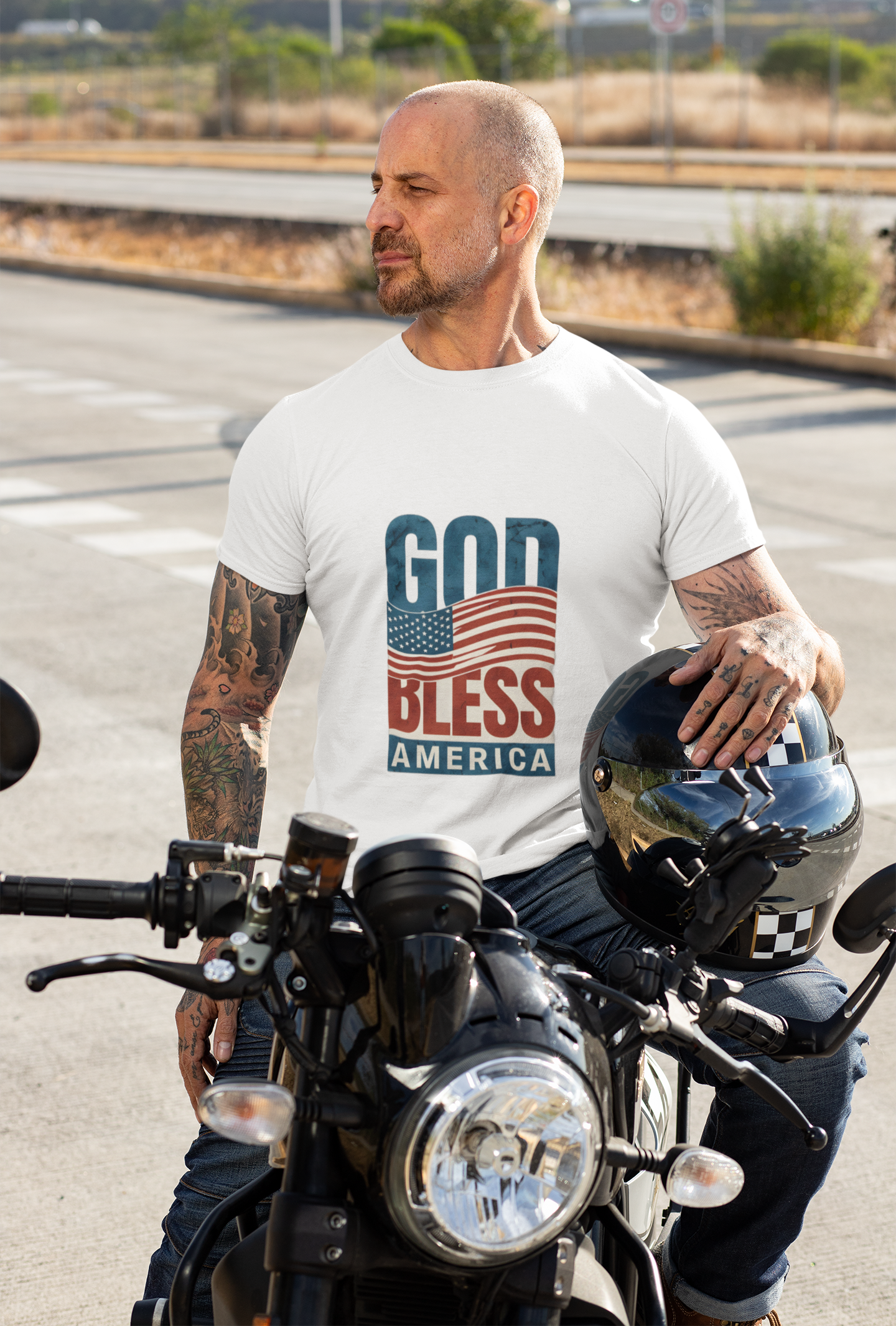 Patriotic Tee, American Flag Shirt, USA Independence Day Tee, July 4th T-shirt, Patriotic Tee, Memorial Day, God Bless America