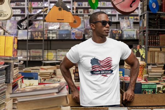 Patriotic Tee, American Flag Shirt, USA Pride Top, Unisex Tee, 4th of July Apparel